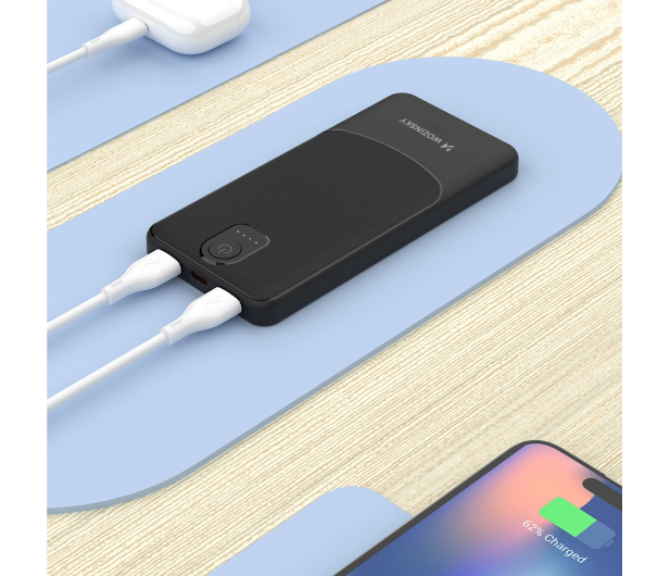 Wozinsky Powerbank Wpower10000mAh czarny WPBBK-2 - 1487901 - zdjęcie 5